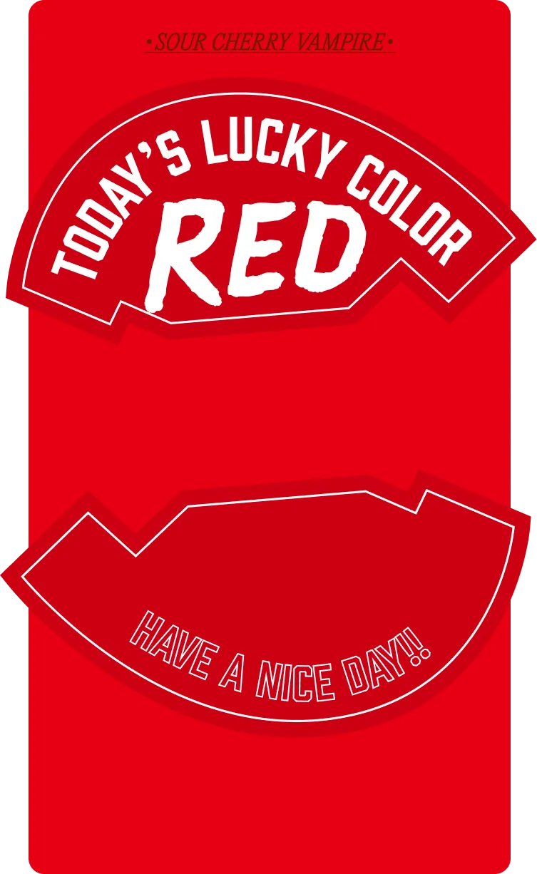 Today's lucky color is red